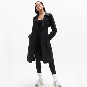 Athleta Black Trench Coat